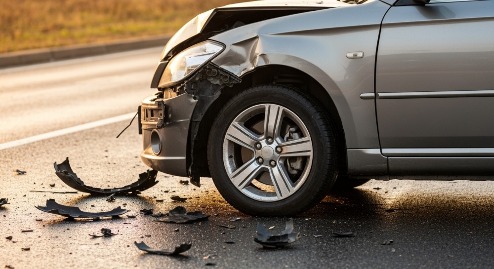 Motocyklista ranny w wypadku na skrzyżowaniu w Mysłowicach