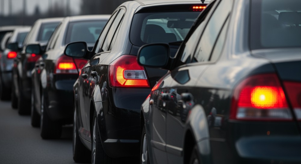 Sosnowiec: Akcja służb po wycieku oleju na S1 wstrzymuje ruch