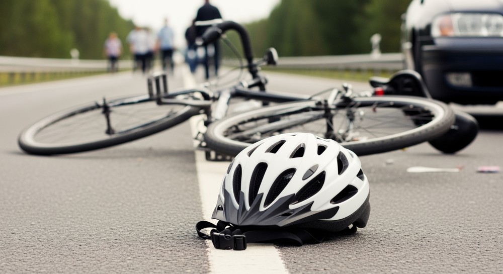 Kierowca nie ustąpił pierwszeństwa rowerzystce na przejeździe